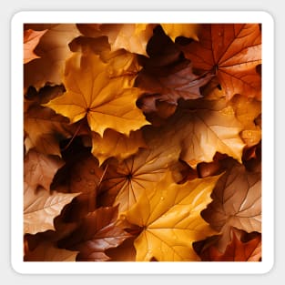 Autumn Leaves Pattern 19 Sticker